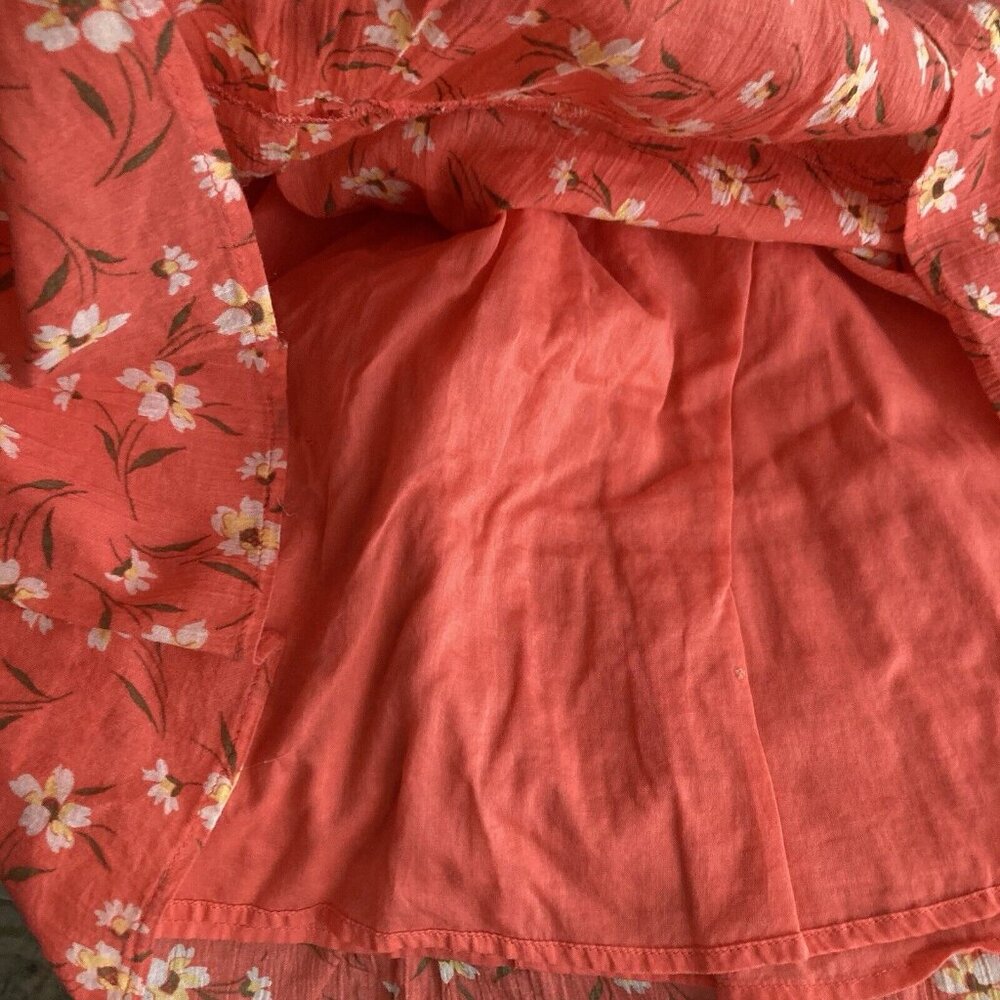 Old Navy Summer Sundress Cottagecore Floral Print Dress Spaghetti Straps Lined S - Picture 6 of 10